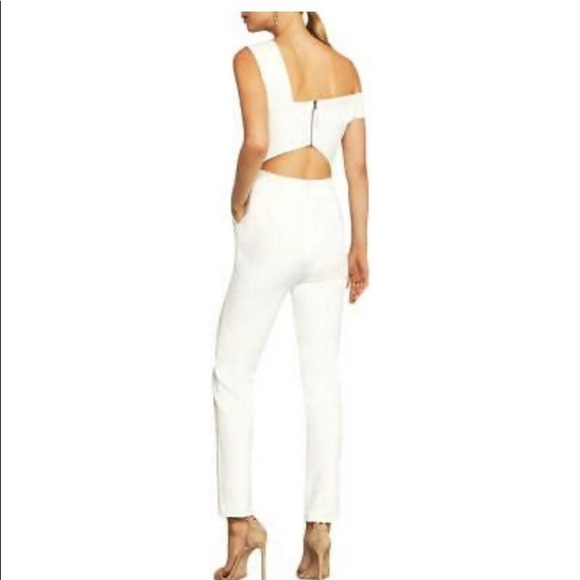 BCBGMAXAZRIA Off Shoulder Jumpsuit Size 6 - Picture 2 of 6